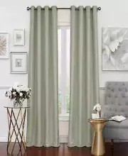 Eclipse Curtains Luxor Thermalayer Light Filtering 52" x 95" Grommet Panel Sage