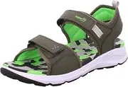 [Superfit] Boys Criss Cross Sandals, Green light green 7010, 34 EU