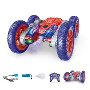 Spider RC Stunt Car 4WD 2.4GHz 360 Degree Rotation Remote Control Spray Lights Off-Road Car Toy