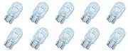 10 X T20 12v W21/5W 580 clear bulbs large wedge DRL STOP/TAIL 7443 21w 5w