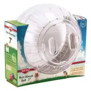 Kaytee Run-About Ball Clear 7 inch Plastic Excercise Toy for Small Animals