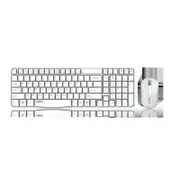 Rapoo X1800S-WHITE X1800S 2.4GHz Wireless Optical Keyboard Mouse Combo Black 1000DPI Nano Rec
