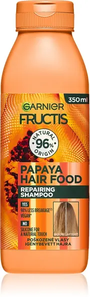 [Garnier] Regenerating shampoo for damaged hair Fructis Hair Food (Repairing Papaya Shampoo) 350 ml