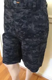 NWT ARIAT Black Camo WORK Shorts 11" I M4 DuraStretch Rebar Canvas 2% Spandex