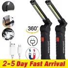 USB Rechargeable COB LED Work Light Inspection Hand Torches Flashlight Magnetic