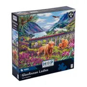 1000pc House Of Puzzles Glenfinnan Ladies 48x69cm Jigsaw Puzzle Kids 3y+