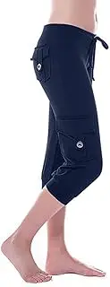 [asntrgd] Wide Leg Cargo Pants for Women Plus Size High Wraist Yoga Pants with Pockets Y2K Hiking Baggy Jeans Sweatpants