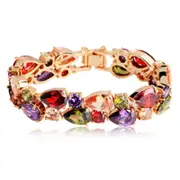 Veile Studios Elegant Rose Gold Mona Lisa Zircon Bracelet For Women Bracelets