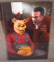 The Candyman vs Winnie The Pooh Glossy Art Print 11 x 17 In Hard Plastic Sleeve