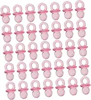BESPORTBLE 150 pcs Mini Clear Acrylic Pacifiers for Shower Games Pacifiers for Shower Decor Sturdy and Safe Party Favors Per Pack