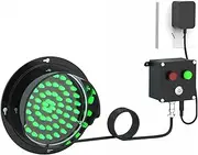 Industrial Signal Light, Stop and Go,Red/Green LED Loading Dock Traffic Light, Push Button Control, Plug and Play, for Intersections, Factories, Schools, Toll Booths(125mm/5in)