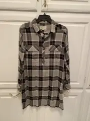 NWT Current Elliott The Lara Shirt Dress in Foxworth Plaid Size 3, US 10