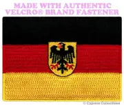 GERMAN EAGLE FLAG PATCH GERMANY DEUTSCHLAND Aufnäher w/ VELCRO® Brand Fastener