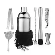 Cocktail Shaker Bartending Tools Drink Mixer Set with Storage Bag Bartender Kit
