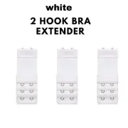 3 Pcs Adjustable Bra Extender 2 Hooks with Elastic Underwear Strap Extension
