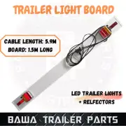 1 x Trailer Light Board 1.5m Red Reflector Caravan Ute Led Tail Lights Flat Plug