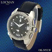 Unisex LOCMAN Crazy Horse Chronograph Ref.161 Diamond 0.5ct Quartz Watch 40 mm