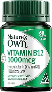 Natures Own High Strength B12 1000mcg Tablets 60