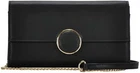 ~MIZTIQUE DESIGNER COLLECTION~Rory Crossbody Clutch Black Handbag w/ Chain Strap