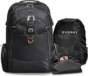 [Everki] Business 120 Business Laptop Backpack with Rain Cover - Extra Large Laptop Compartment Up to 18.4", 40L Capacity with 180 Degree Fold-Out Design, Work or Gaming Laptop Bag (EKP120), Black