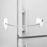 FYY Fridge Lock Refrigerator Lock with Keys & Strong Adhesive, Fridge Locks for Kids, Child Safety Locks, Cabinet Lock, Freezer Lock, Security Window Lock, Window Stopper, Drawer Lock (White)