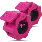 Day 1 fitness barbell collars, Color: Pink