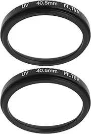 YINETTECH 2 Pcs 40.5mm UV Lens Filter Protection Digital Filter Lens Protection for 40.5mm Thread Camcorder Camera Camera Drone Digital Camera Film Camera