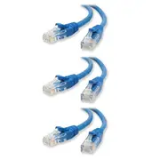 3PK Sansai 15m CAT5e Networking Patch Cable Ethernet Internet for PC/MAC Router