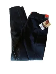 Kerrits Women's Mobility Breeches Size Small Black NWT Full Leg Crossgrip Pants