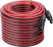 MOOKEERF Solar to XT60i Cable 10AWG - 150FT Solar Panel to XT60i Adapter Connector XT60i-F Extension Cable for Portable Power Station Solar Generator
