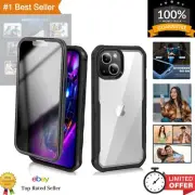 Clear Anti-Peeping Bumper Case for iPhone 14 Plus 6.7" - Shockproof & Stylish