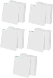 SHINEOFI 5sets 10-Pack Vinyl Record Divider Tabs White Library Alphabet Book Divider Record Separator for Shelves 10pcs*5