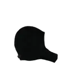 [Jacquemus] Jacquemus Ribbed-knit Balaclava Hat ONE SIZE BLACK
