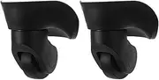 Vsenkes 2X Luggage Suitcase Wheels Repair Parts Easy to Install Flexible Silent Wear Resistant Trolley Bag Wheels Travel Case Casters