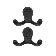 Iron Valley - Double Coat Hook 2 Pack - Solid Cast Iron