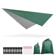 Apluschoice 10x15FT Backpacking Shelter Camping Tent Tarp Hammock Rain Fly