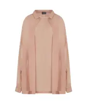 silk blouse IT44 RED CLAY