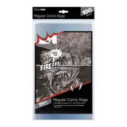 100Count Ultra PRO Regular Comic Bags Ultra Clear Comic Storage Holder Organizer