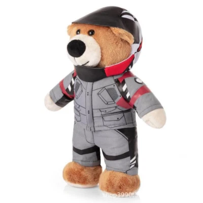 Creative Motorcycle Teddy Bear Plush Toys Stuffed Bear Gray Plush Dolls