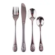 Dline 4 Piece Kids Cutlery Set Zoo #8791