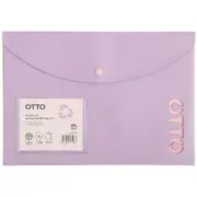 Otto A4 Recycled Document Wallet Purple