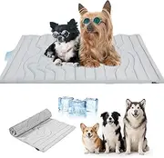 Dog Cooling Mat Self - Cooling Gel Pad for Summer 2025 - Portable, Non-Slip and Washable Pet Cool Bed for Dogs Cats Indoor Outdoor, Hot Weather Relief with No Electricity Needed