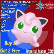 Pokémon Sword and Shield ✨ Shiny Jigglypuff ✨ W/ Best 6IV Customizable