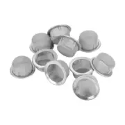10 Crystal Tobacco Smoking Pipe Metal Filter Screen Steel Mesh Concave Bowl 12mm