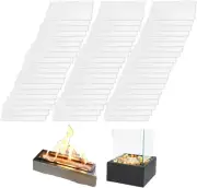 60 Pcs Ceramic Wool Wick for Tabletop Fire Pit Bio Ethanol Fireplace Fuel Wick