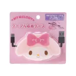 ASDFKITTY*美樂蒂大臉造型捲線夾 集線器 捲線器-日本正版商品