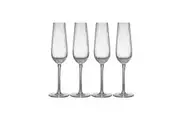 4pc Tempa Esme 220ml Crystal Stem Champagne Glass Drinking Glassware Cup Clear