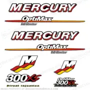 Fits Mercury 300xs 3.2L Stroker Outboard Decal Kit 2007 2008 2009 300hp Decals