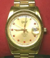 在飛比找Yahoo!奇摩拍賣優惠-OQ精品腕錶   瑞士愛其華自動機械錶36MM日常防水