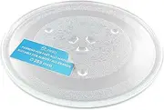[DL-pro] Universal Microwave Turntable Glass Plate, 288 mm, Transparent, 3 Feet, Compatible with Bosch, Siemens, Neff, etc.